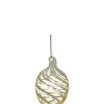 Αυγό κρεμαστό γυάλινο swirl wide pale yellow - Greengate