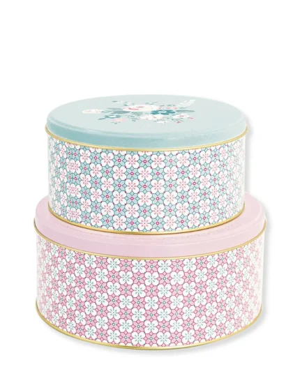 Μεταλλικά κουτιά Gwen pale pink σετ/2 - Greengate
