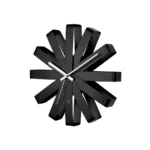 Ribbon black ρολόι τοίχου – Umbra