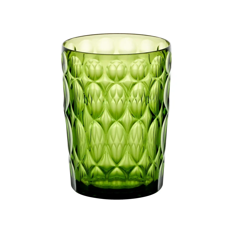 Ακρυλικό ποτήρι σωλήνας 480ml. "Vanity" 1 Waterlily πράσινο σετ/6 - Guzzini